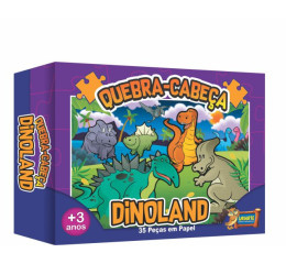 JOGO QUEBRA CABEÇA CARTAO 35PÇS DINOSSAUROS 4627
